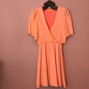 Alice and Olivia tangerine dress